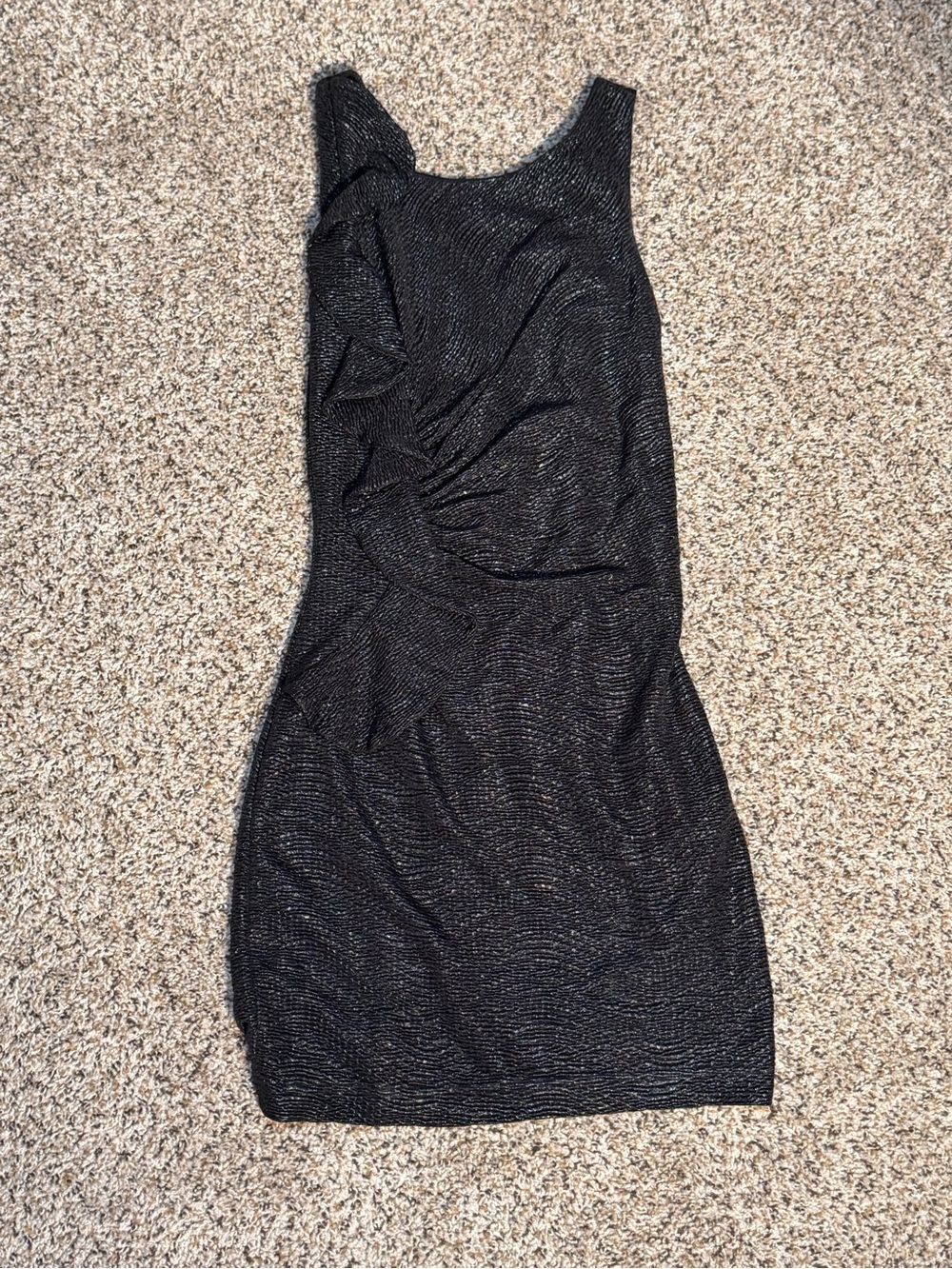 Hailey Logan Black Shimmer Mini Dress